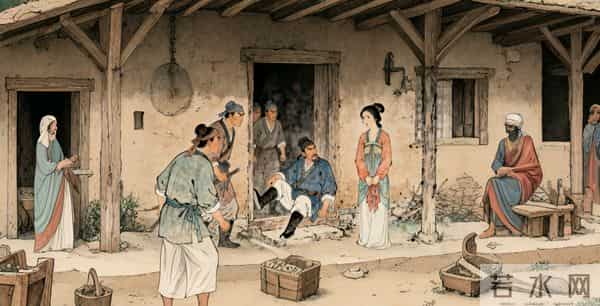 民间故事：寡妇给乞丐饭，乞丐临终赠破碗，碗中映出亡夫身影