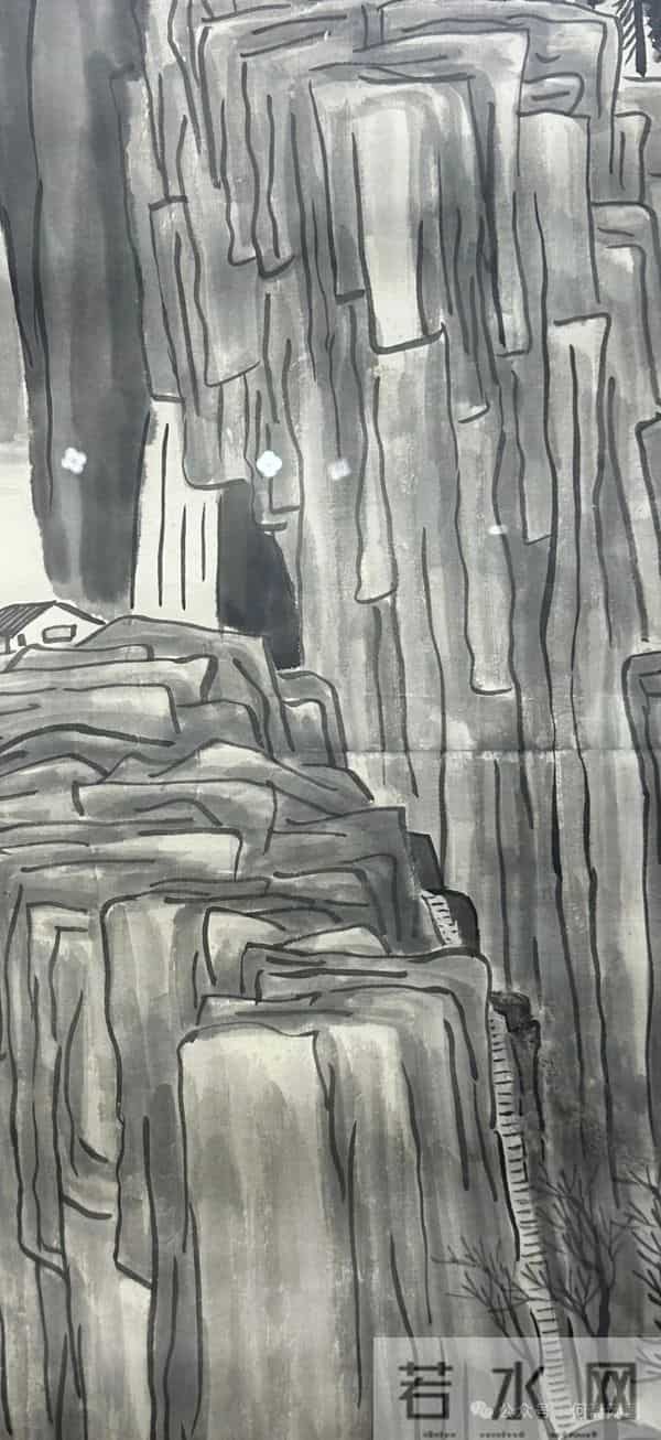 齐白石《云山深涧》——给曹锟的画