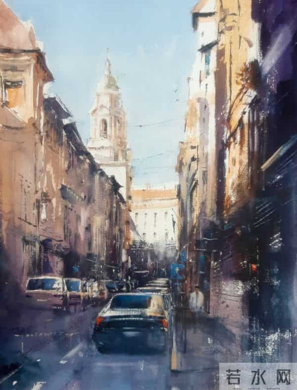 在严谨与诗意之间：建筑师米哈尔·亚希维奇的水彩世界