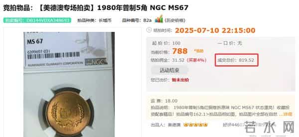 涨了8944倍！这种5角硬币，你家里有吗？