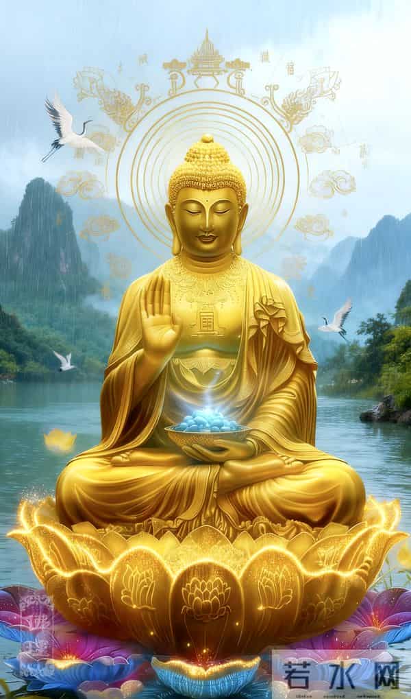 金身莲座佛光壁纸，满屏祥瑞9-16高清版