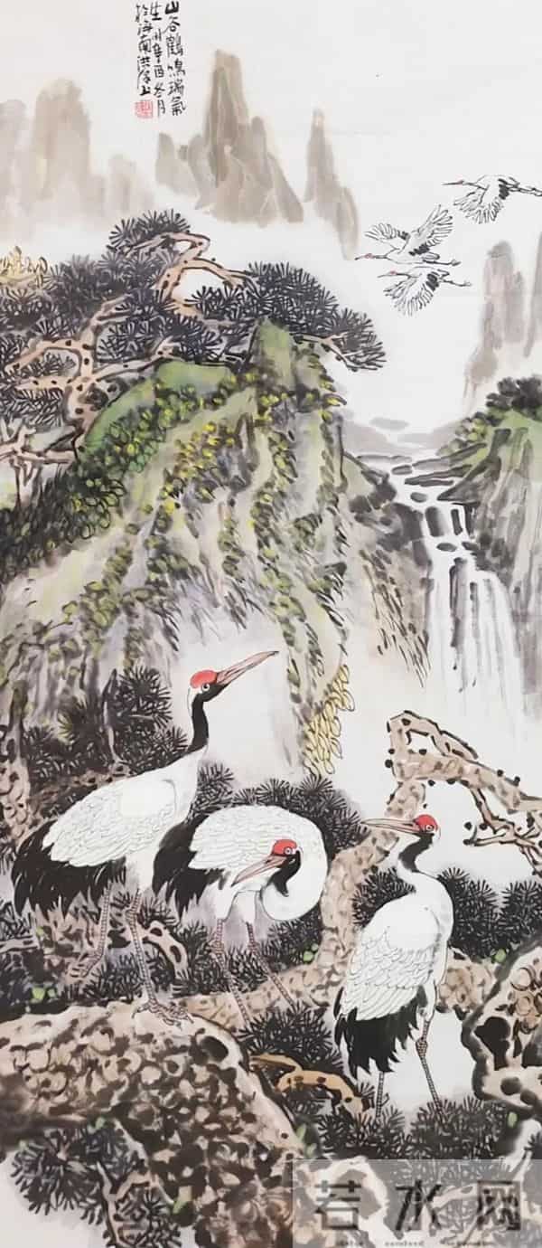 十幅小画，鹤承墨韵，画载仙风！