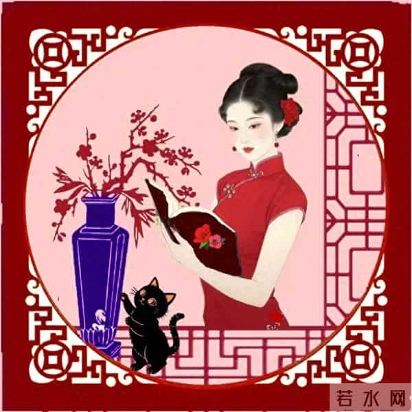 旗袍美女剪纸：一衣风骨，半世风情