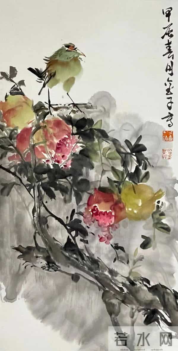 细腻与豪放：画家刁金的大写意花鸟世界