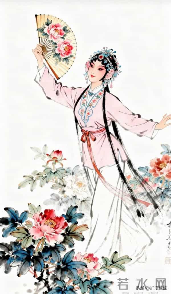 古装戏曲人物画