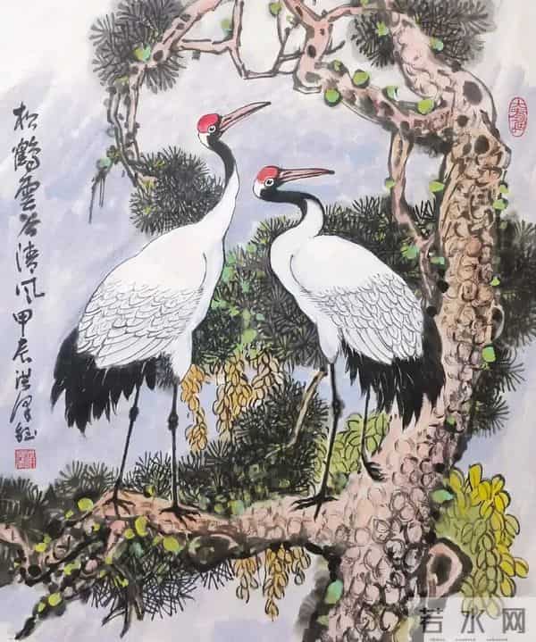 十幅小画，鹤承墨韵，画载仙风！