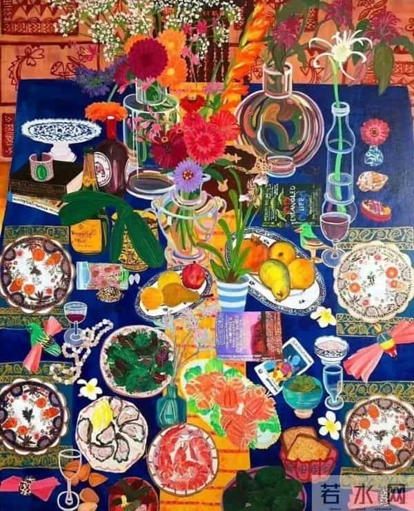 细节满满当当却丝毫不觉得繁琐，这色彩搭配到一起还挺漂亮！