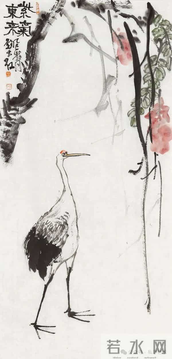 品鉴丨刘大石·常与鹤为群