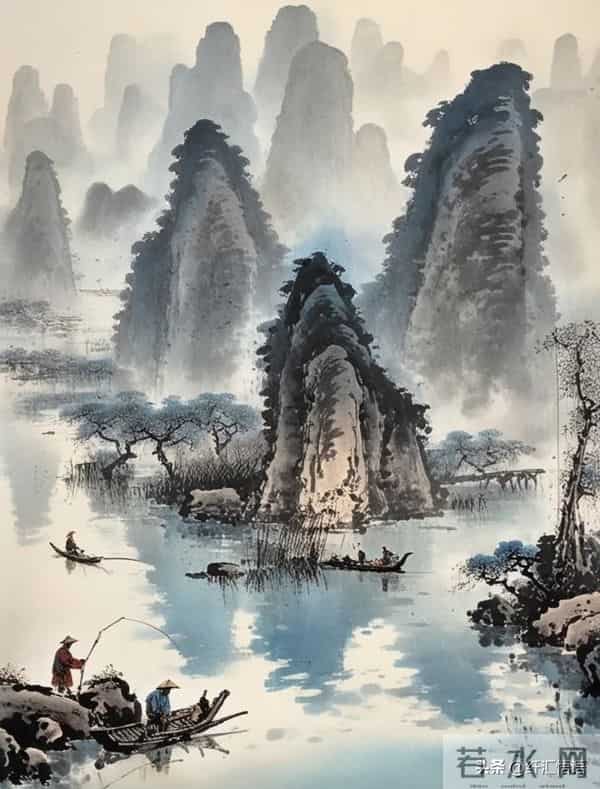 烟波江上使人愁，水墨江南入画来