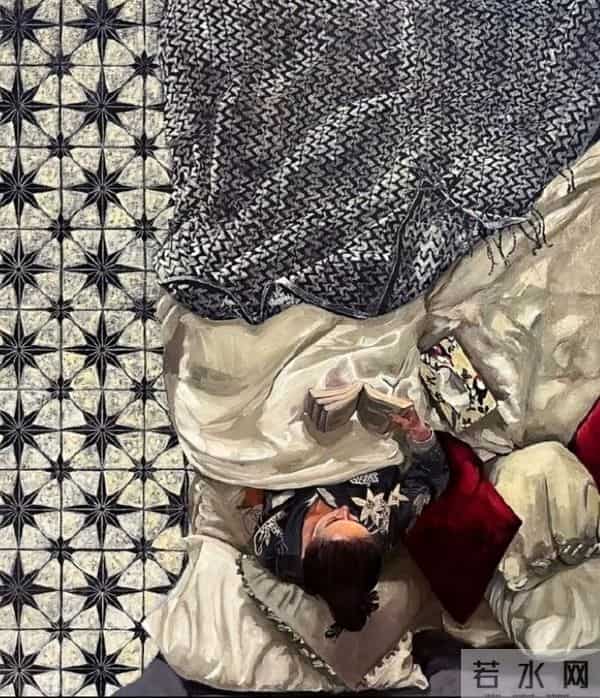 俯视下掩盖的情绪，色彩布局拉开的空间距离感，好独特的视角！