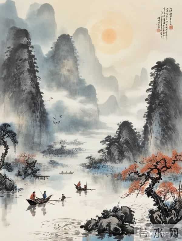 烟波江上使人愁，水墨江南入画来