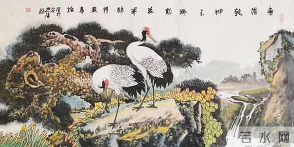 十幅小画，鹤承墨韵，画载仙风！
