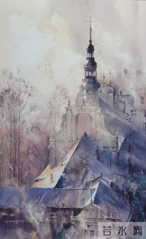 在严谨与诗意之间：建筑师米哈尔·亚希维奇的水彩世界