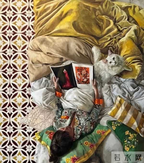 俯视下掩盖的情绪，色彩布局拉开的空间距离感，好独特的视角！