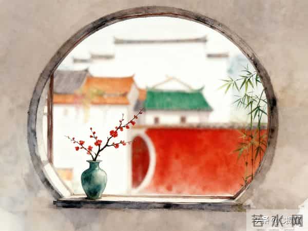 新中式水彩风格建筑集