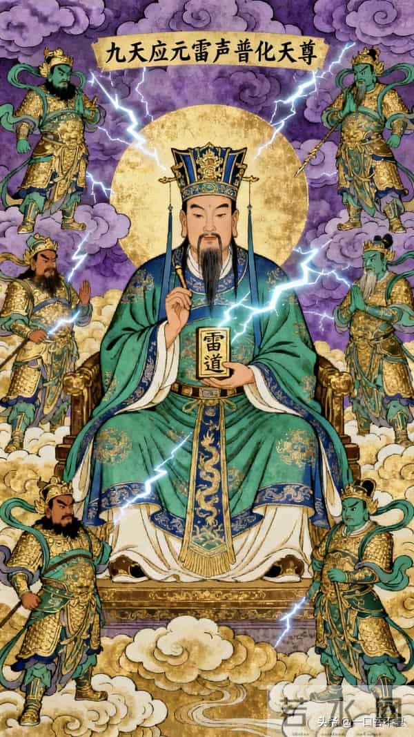 九天应元雷声普化天尊——执掌雷霆、号令三界的至高尊神
