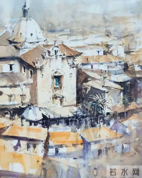 在严谨与诗意之间：建筑师米哈尔·亚希维奇的水彩世界