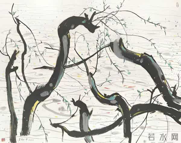 搜尽奇峰打草稿，吴冠中先生的画作都来自于他对自然万物洞察