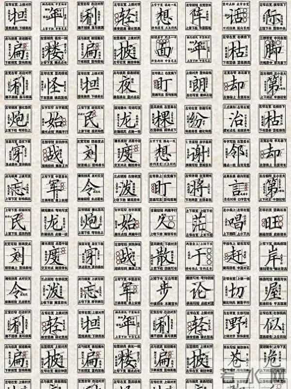 这些正楷汉字结构规律，让你的书法突飞猛进