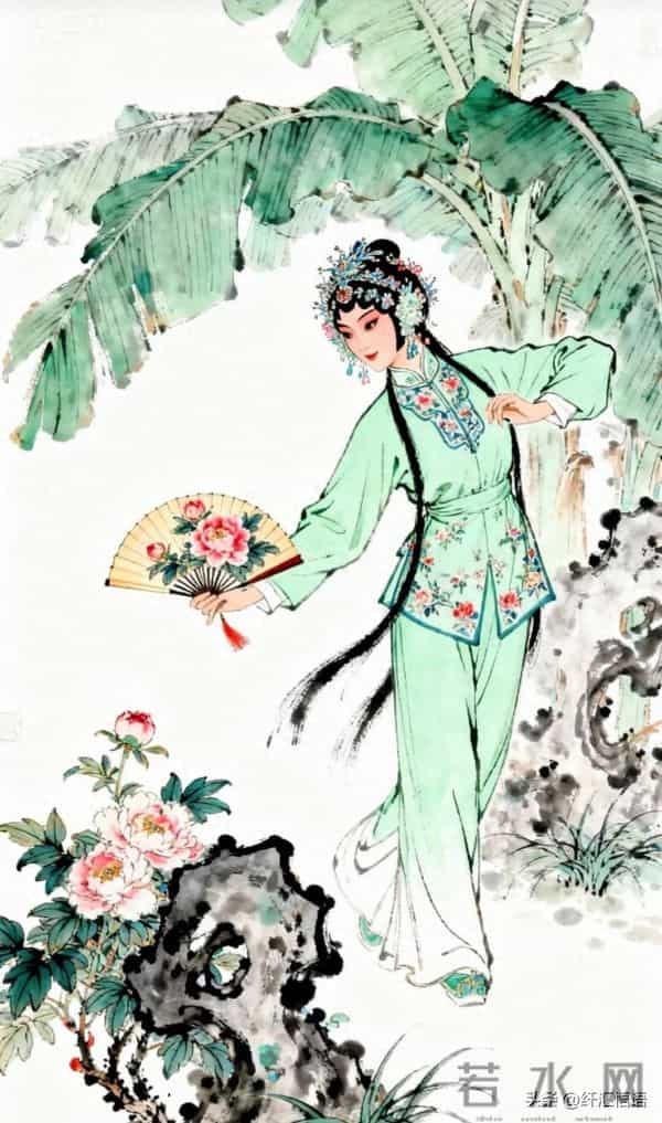 古装戏曲人物画