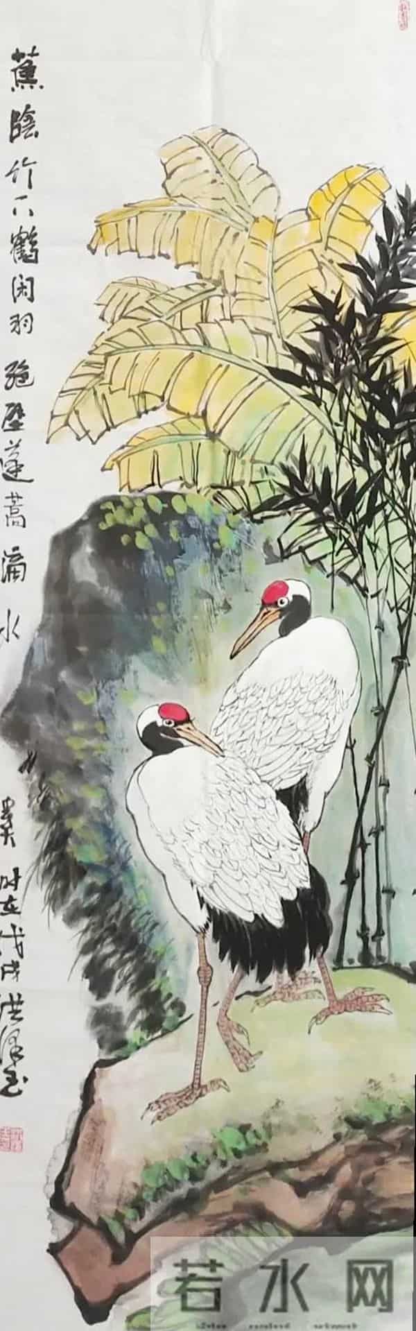 十幅小画，鹤承墨韵，画载仙风！