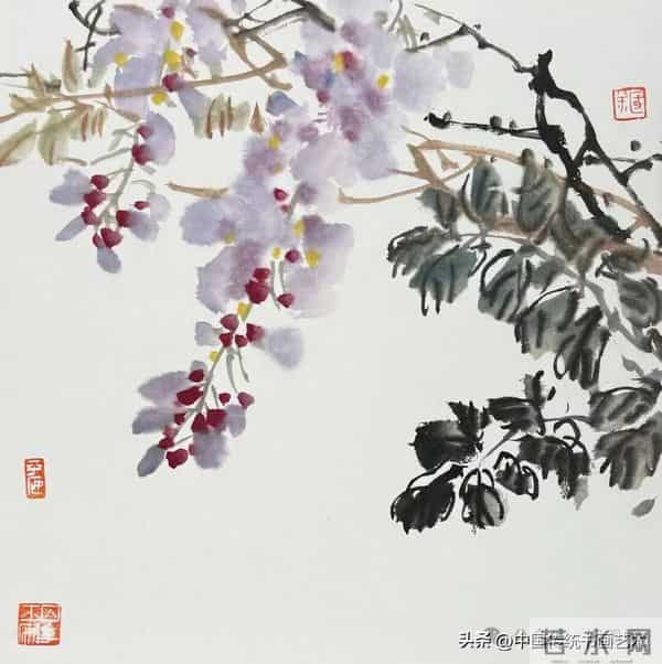 一平尺花鸟画小画构图（50幅学习版）