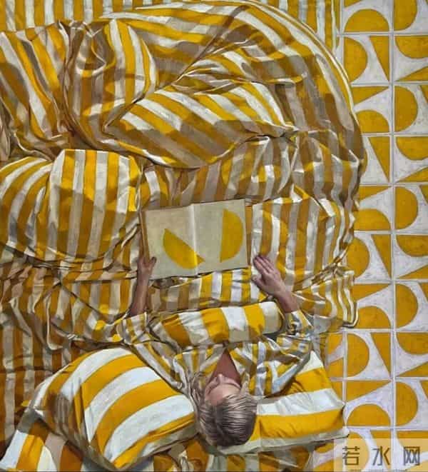 俯视下掩盖的情绪，色彩布局拉开的空间距离感，好独特的视角！