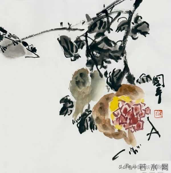 一平尺花鸟画小画构图（50幅学习版）
