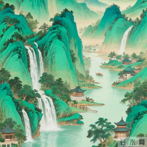 山水风景微信头像｜东方艺术，千里江山只此青绿！