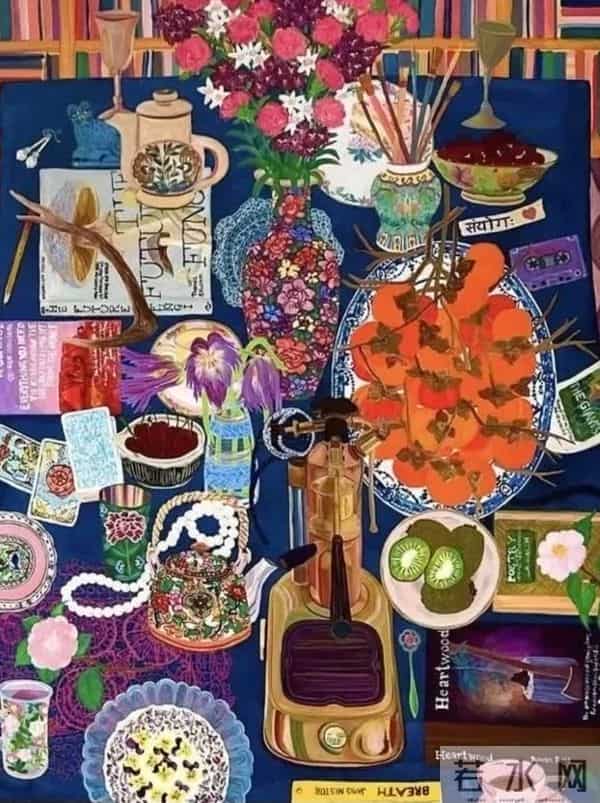 细节满满当当却丝毫不觉得繁琐，这色彩搭配到一起还挺漂亮！