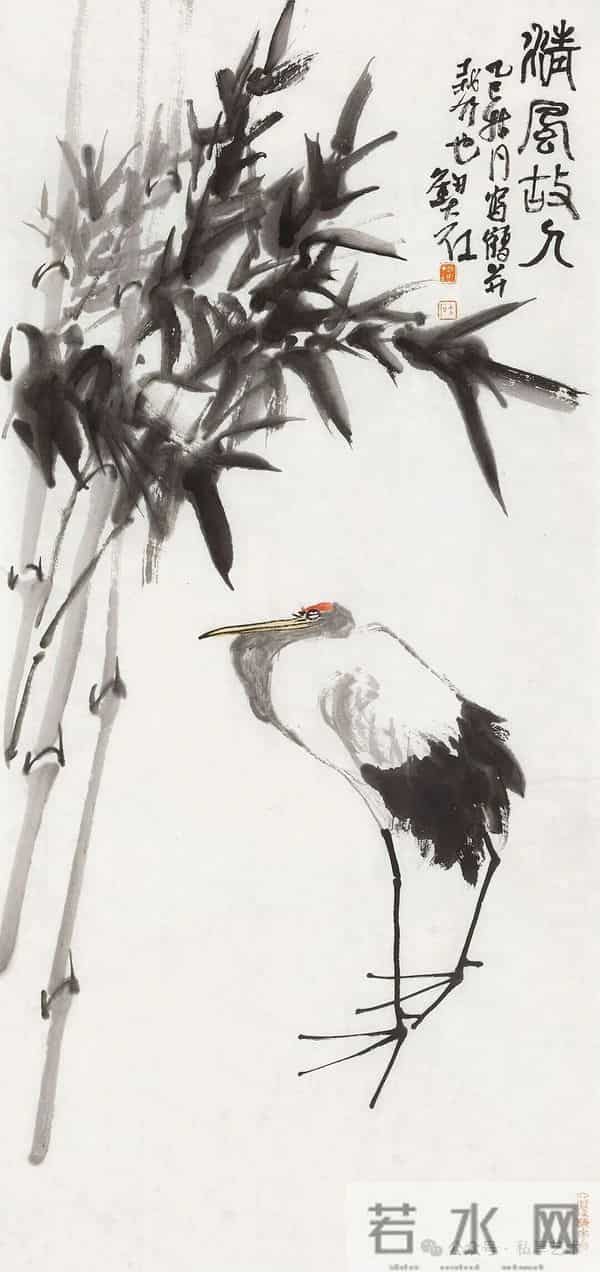 品鉴丨刘大石·常与鹤为群