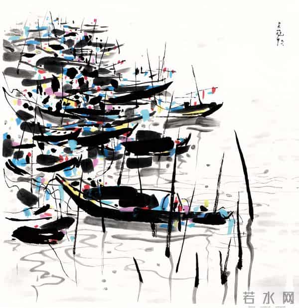 搜尽奇峰打草稿，吴冠中先生的画作都来自于他对自然万物洞察