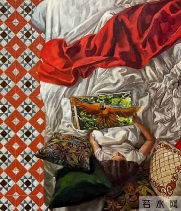 俯视下掩盖的情绪，色彩布局拉开的空间距离感，好独特的视角！