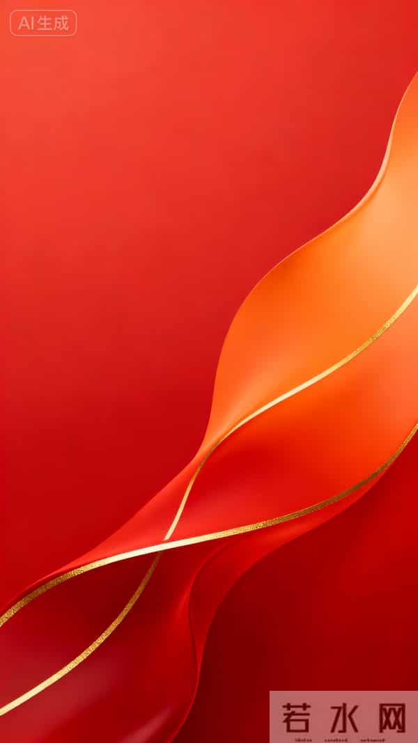 高清手机壁纸｜轻飏若流虹，缥缈舞云端（飘逸红韵）