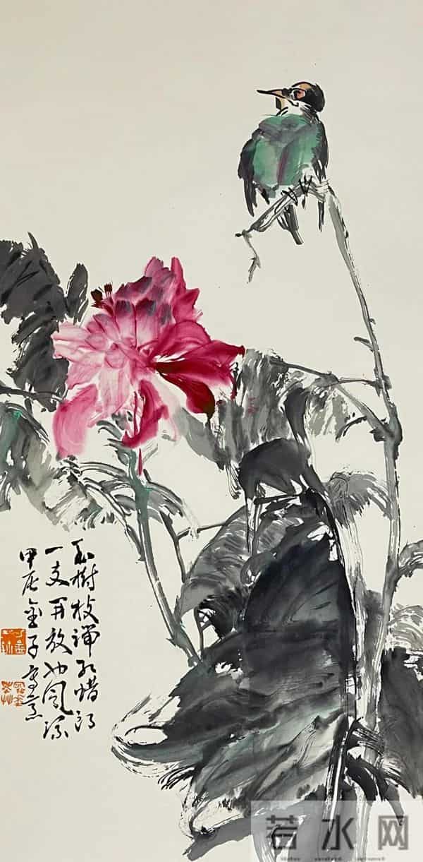 细腻与豪放：画家刁金的大写意花鸟世界