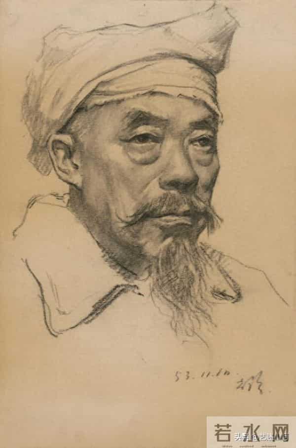 靳尚谊的素描就是扎实，没有花哨的技法，造型精准 神态饱满，18幅