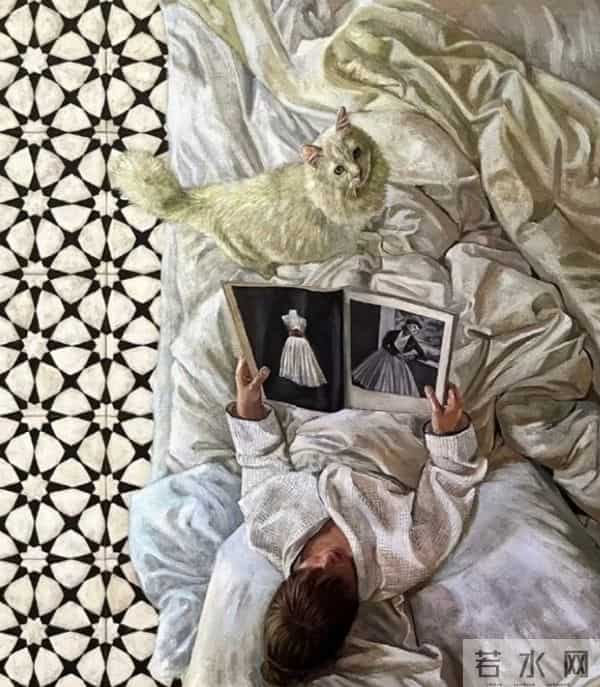 俯视下掩盖的情绪，色彩布局拉开的空间距离感，好独特的视角！