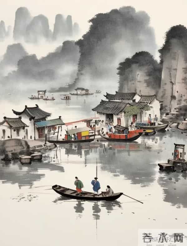 烟波江上使人愁，水墨江南入画来