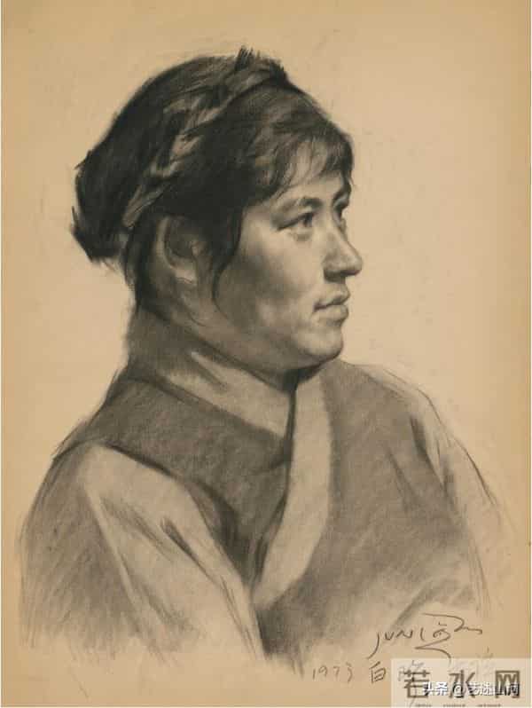 靳尚谊的素描就是扎实，没有花哨的技法，造型精准 神态饱满，18幅