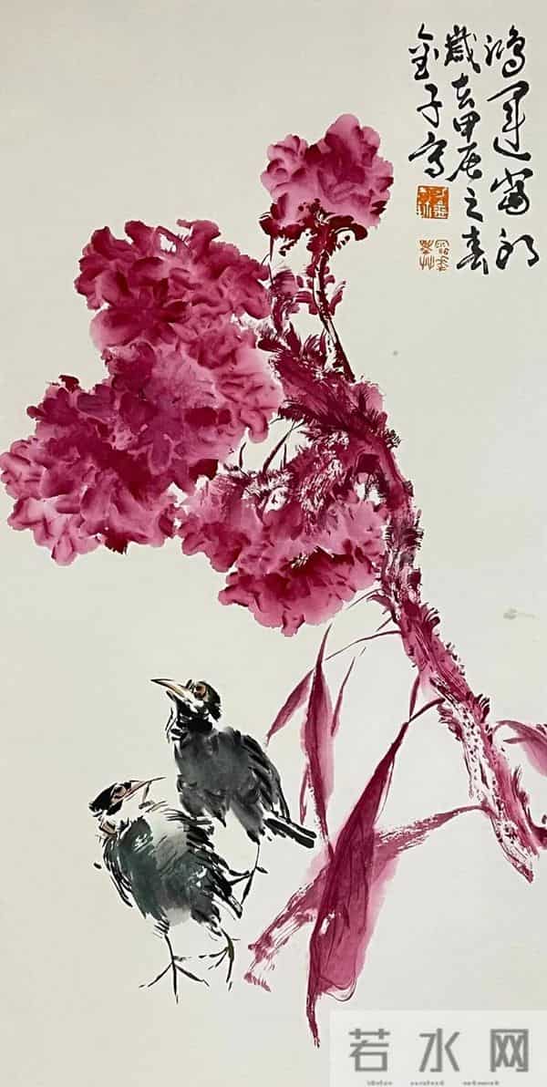 细腻与豪放：画家刁金的大写意花鸟世界