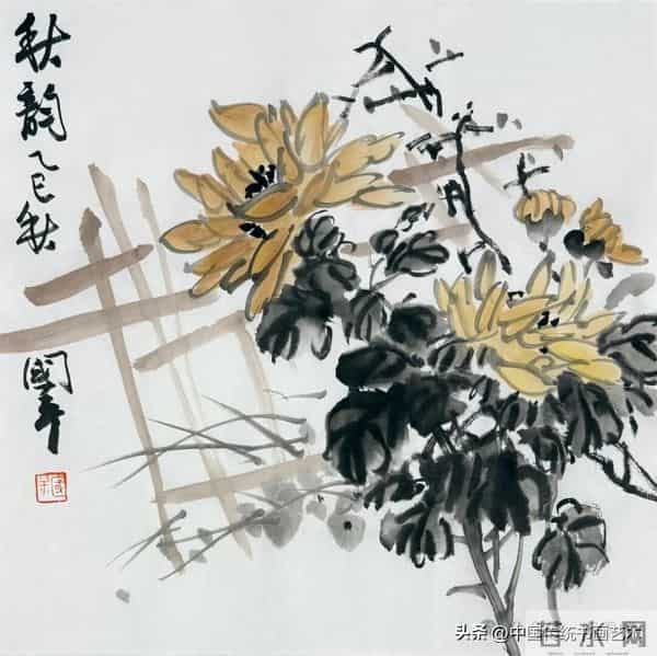 一平尺花鸟画小画构图（50幅学习版）