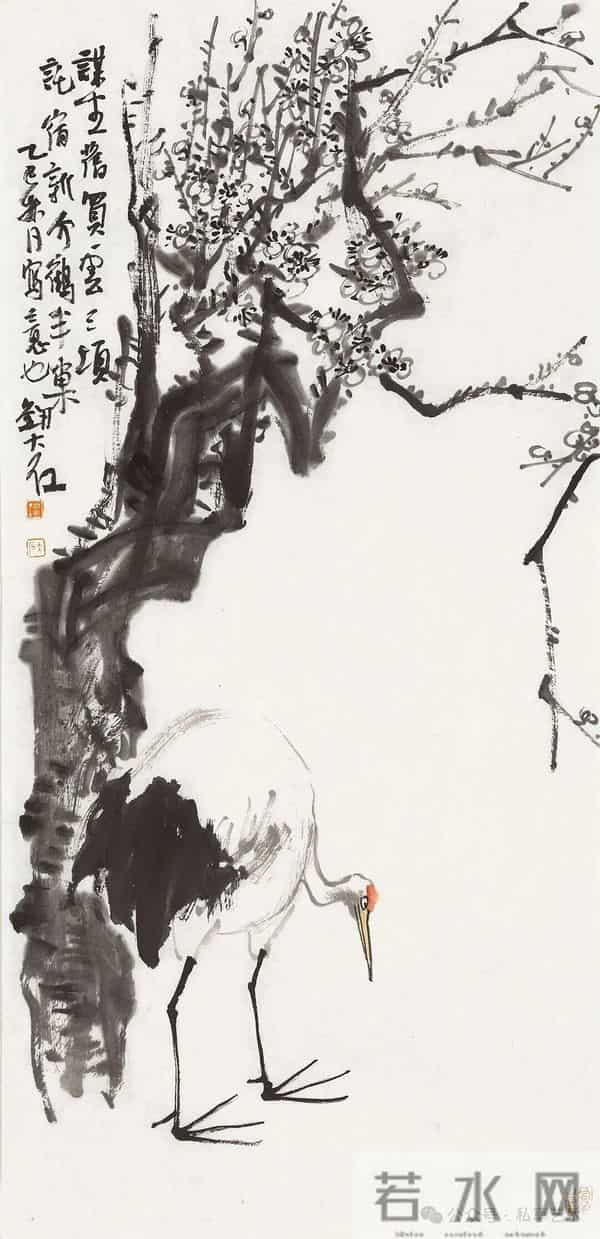 品鉴丨刘大石·常与鹤为群