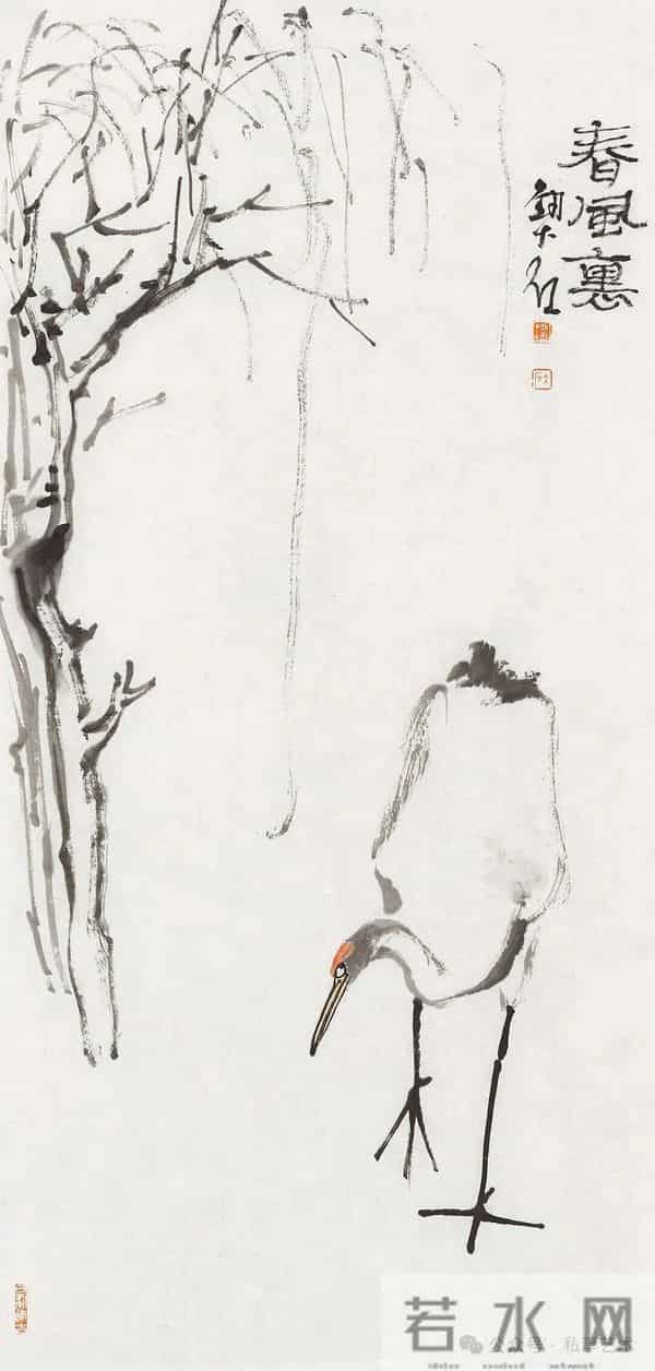 品鉴丨刘大石·常与鹤为群