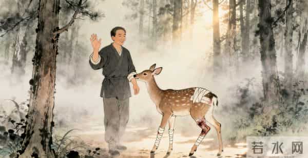 民间故事：猎户放生怀孕母鹿，妻子难产时，母鹿托梦送灵药