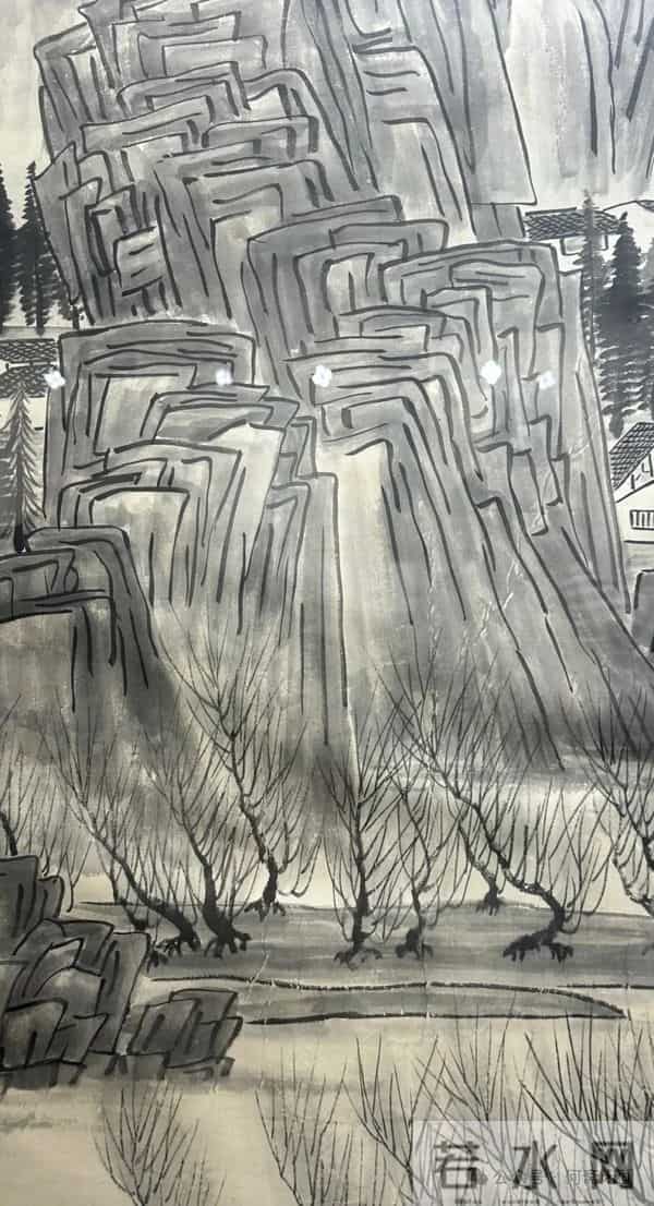 齐白石《云山深涧》——给曹锟的画