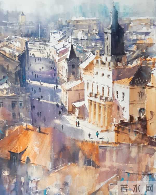 在严谨与诗意之间：建筑师米哈尔·亚希维奇的水彩世界