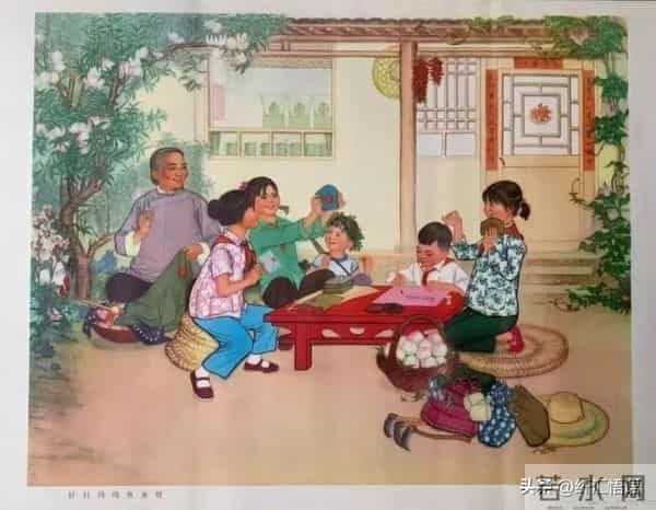 古老的年画，童年的时光