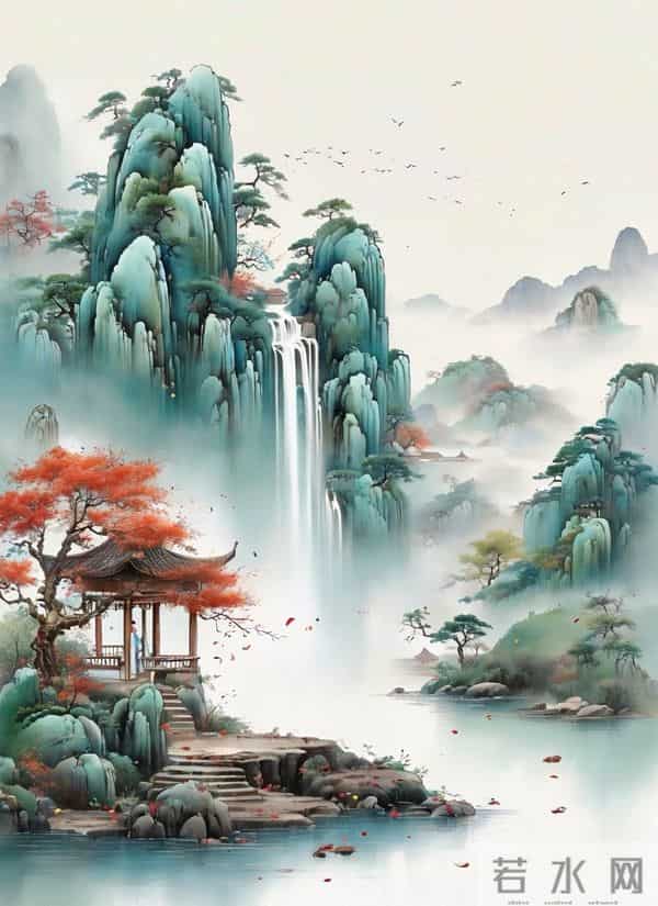 这水墨里的秋山，是刻在骨子里的诗意！