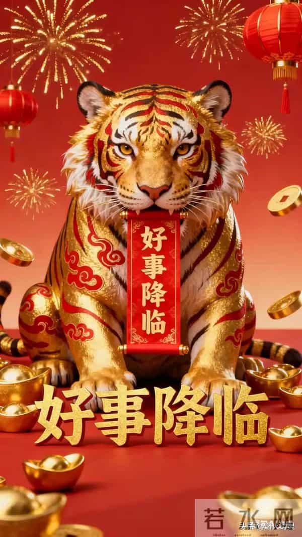 寅虎：真心为你高兴！十二月上旬闯过难关，下旬的日子更甜