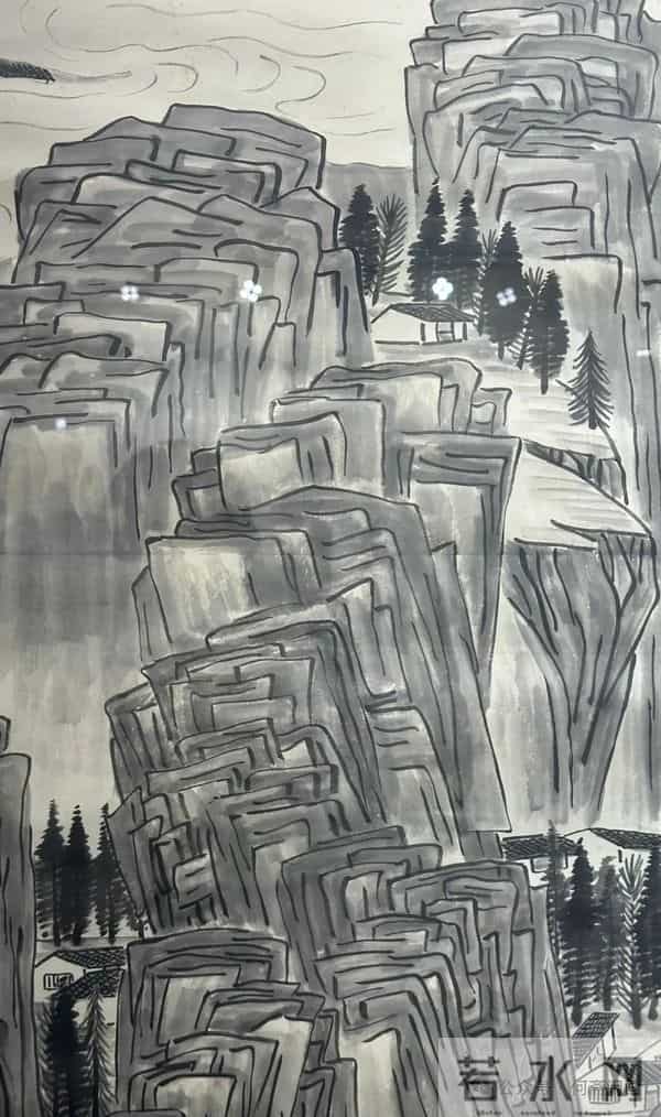 齐白石《云山深涧》——给曹锟的画